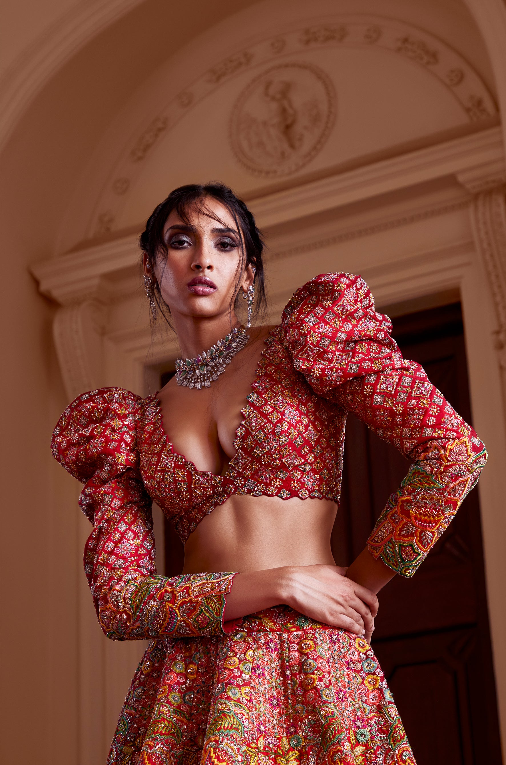Mayna Mosaic Lehenga