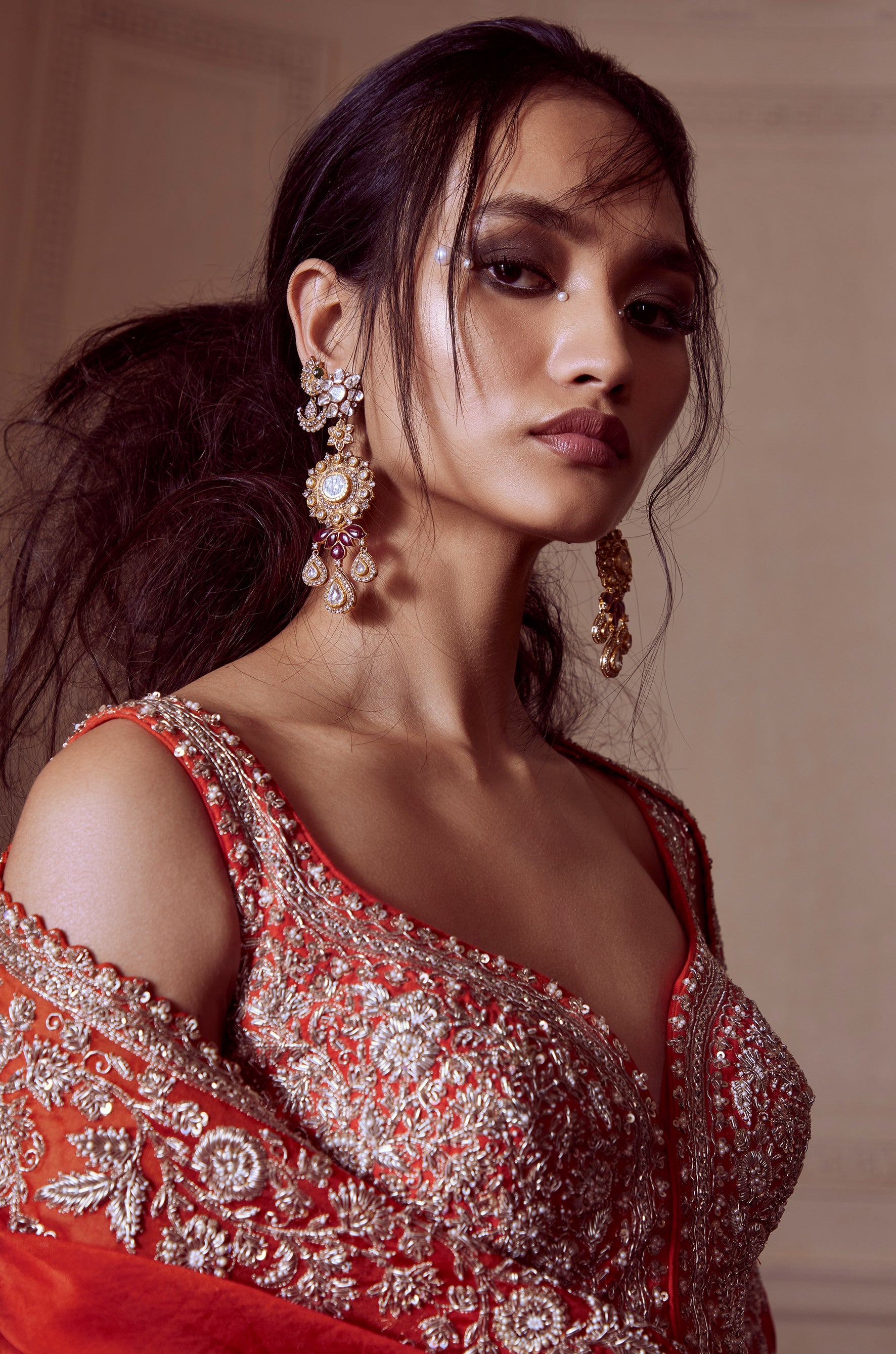 Pearl Flower Bunch Lehenga