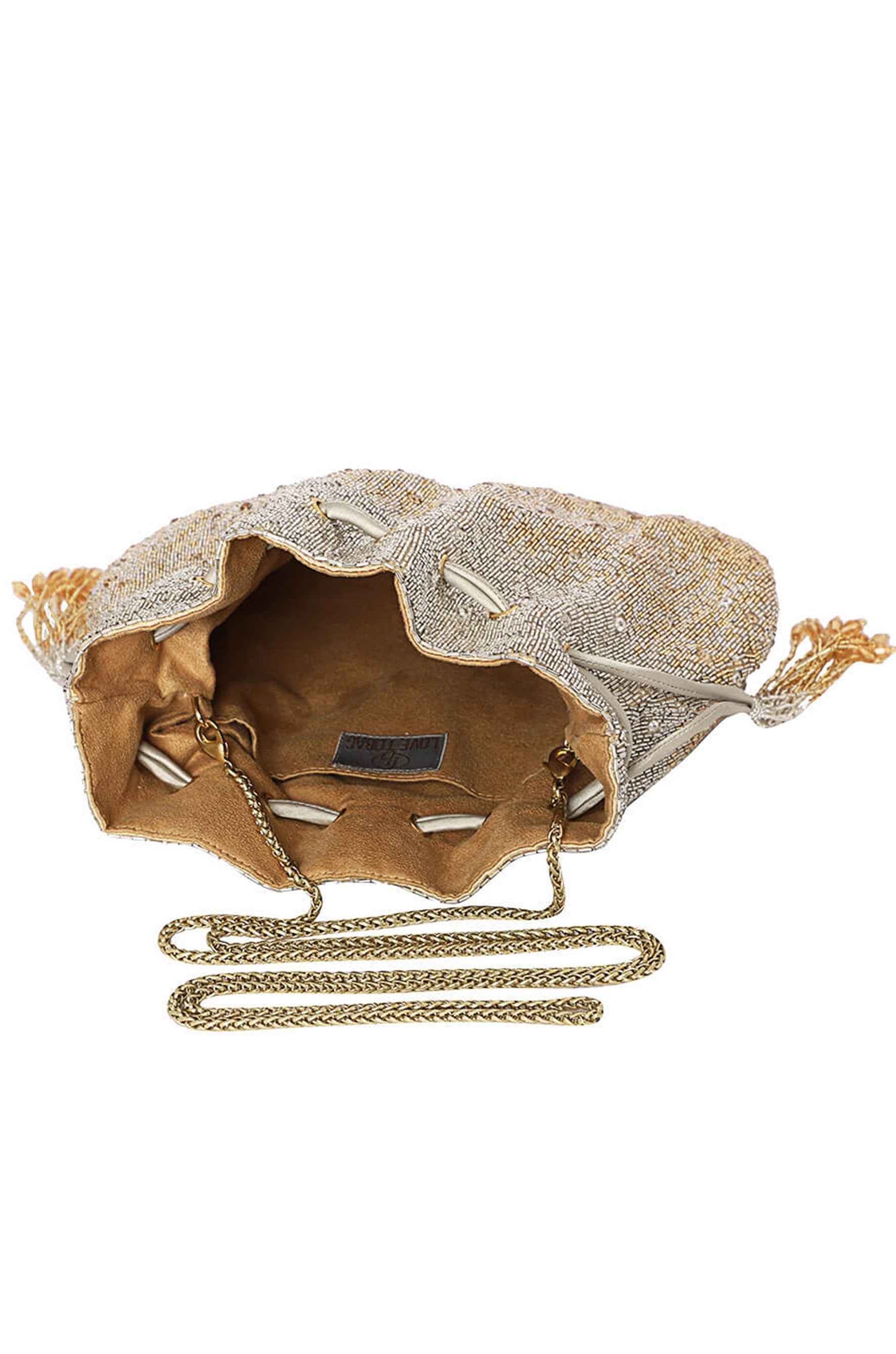 Eclat Potli Peerless Gold Lustrous Silver